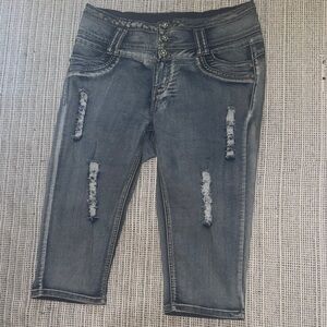 GOGO Blue Ankle Cropped Jeans